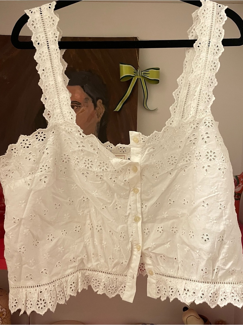 Gap x Doen cotton eyelet top